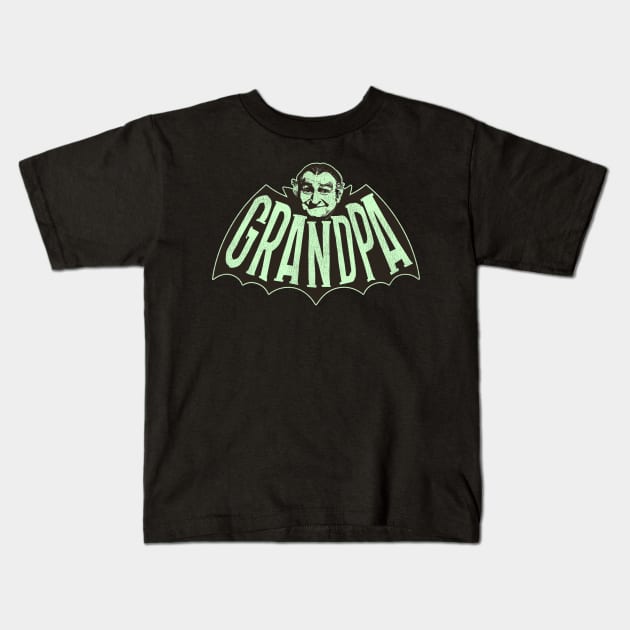 Grandpa Munster Kids T-Shirt by darklordpug